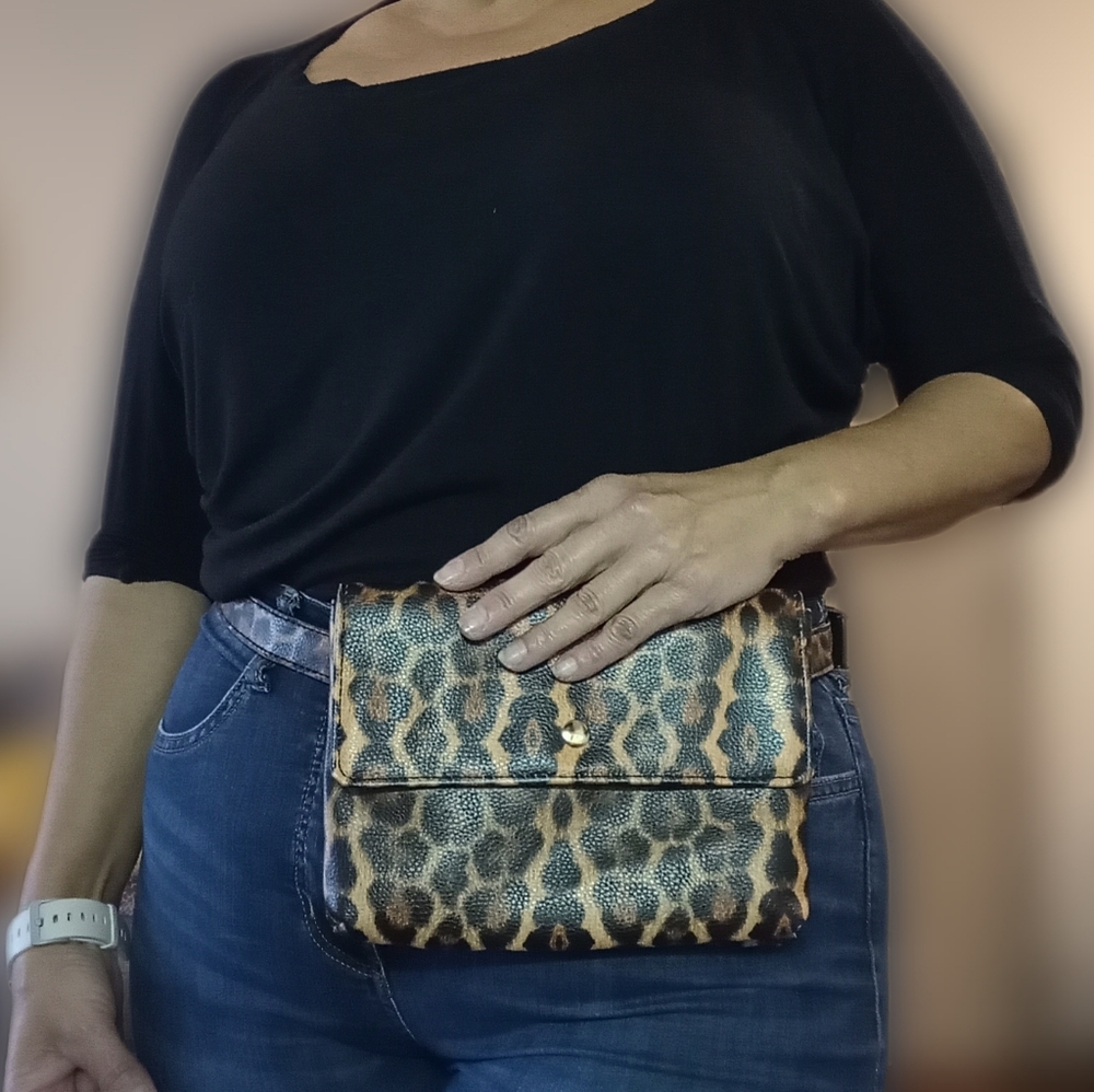 Deb & Dave Leopard fanny pack